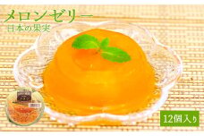 メロンゼリー12個セット 八女 果実 完熟メロン 果肉ペースト めろん メロン ゼリー 満足感 フルーツ