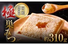 ★先行受付★【2025年7月より順次発送】「極（キワミ)巣みつ」 蜜蜂が巣に貯蔵したままの蜂蜜です 310ｇ 国産 すみつ