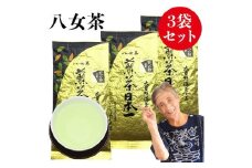 自社製造の深蒸しの八女茶！当園の最高級品！天の抄（てんのしょう）100g入り3袋入り