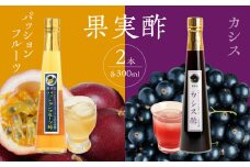 ＜江崎酢醸造元＞果実酢２本セット(パッションフルーツ・カシス)