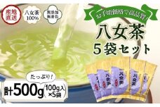 八女茶100％ 煎茶 たっぷり500g（100g×5袋）＜岩崎園製茶＞
