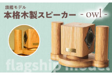 【旗艦モデル】本格木製スピーカー - owl - 
