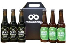 金賞 受賞！「ブラック」銀賞 受賞！「深蒸しIPA」クラフトビール２種６本セット福岡 八女ブルワリー