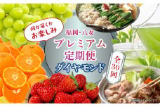 福岡・八女お楽しみプレミアム定期便【ダイヤモンド】全３０回＜配送不可：北海道・沖縄・離島＞ グルメ  贅沢 果物 フルーツ 博多和牛 八女茶 もつ鍋などお届け