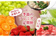 福岡・八女　季節のお楽しみプレミアム定期便【12ヶ月】全１２回＜配送不可：北海道・沖縄・離島＞