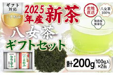 【予約品 ギフト対応】2025年産 八女茶100％新茶 ２種ギフト 100g缶詰 ２缶入 ＜岩崎園製茶＞｜2025年5月初旬頃発送