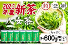 2025年産 八女茶 八十八夜新茶 産地の香りを閉じ込めたお茶の缶詰 100g×６缶 ＜岩崎園製茶＞