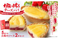 超完熟あまおう使用！太陽のいちごチーズパイ＆太陽のソースセット