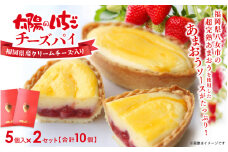 超完熟あまおう使用！太陽のいちごチーズパイ 10個入