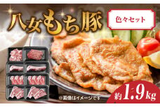 八女もち豚色々セット 計約1.9キロ 豚肉 ロース ミンチ