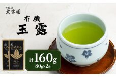 【2025年7月発送予定】有機玉露 80g×2点 茶 お茶 日本茶 緑茶