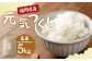 【栽培期間中肥料・農薬不使用】福岡県産 元気つくし 玄米 5kg