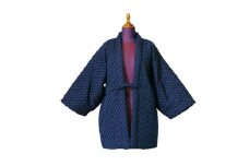 紳士グノマ柄 はんてん 紺