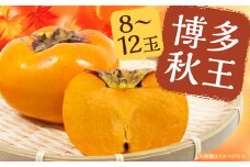 博多 秋王 8～12玉 【2025年10月上旬から11月上旬発送予定】 柿 甘柿 果物 フルーツ お取り寄せ 福岡県産 九州
