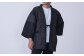 綿入れ 半纏 やっこ柄 切り替え 黒