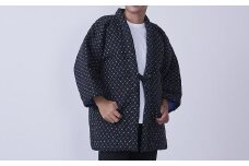 紳士 ぐのま柄 はんてん (黒)