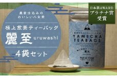 日本茶AWARDプラチナ賞受賞 八女茶 極上煎茶ティーバッグ 麗至 uruwashi 4袋 セット お茶 緑茶 日本茶 高級茶 煎茶 ティーバッグ 飲料