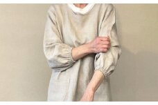 かっぽうぎ リネン100％ 割烹着 麻 ジャパンリネン / 割烹着 リネン エプロン