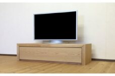 【120TVボード　オーク120cm/オーク・オイルフィニッシュ】扉を閉めたままでもリモコンが効く、天然木オーク材のテレビボード 家具 テレビ台 テレビボード TVボード AVボード 棚 リビングボード サイドボード ローボード MUFactory