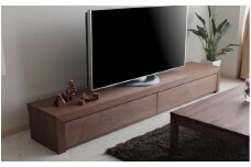 【ICHI TV Borad 2400mm】ウォールナット オイルフィニッシュ リモコン対応 シンプルで重厚なデザインのテレビボード 家具 テレビ台 テレビボード TVボード AVボード 棚 リビングボード サイドボード ローボード MUFactory