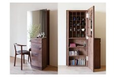 CARAMELLA Storage Mirror (R) walnut