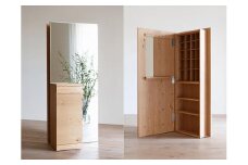 CARAMELLA Storage Mirror (R) oak