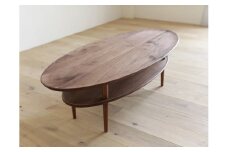 BORDO Oval Table 105 walnut