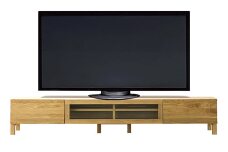 【開梱設置】高野木工 レッチェ180TVボードWO(透明ガラス)【10年保証】