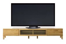 【開梱設置】高野木工 レッチェ200TVボードWO(透明ガラス)【10年保証】