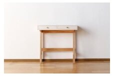 【PAUSE コンソールミドル キハク】★コンパクトながらも収納を兼ね備えたコンソールテーブル 日本の伝統色で仕上げた塗装はインテリアのアクセントとして、お部屋を素敵な空間に演出します