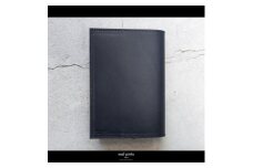 maf pinto (マフ ピント) レザーブックカバー 新書サイズ ネイビー 本革 日本製