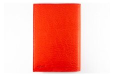 maf pinto (マフ ピント) レザーブックカバー新書サイズ（レギュラーモデル）レッド シュリンク