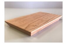 【ブラックチェリー材一枚板のカッティングボード・まな板　40ｃｍ】キッチン用品 台所 新築 引っ越し プレゼント 贈り物 母の日 父の日 誕生日 MUKU屋 MUFactory