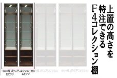 ヴァール 40cm幅 アルミ枠ガラス戸コレクション収納棚