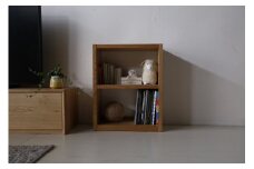 日本の職人の細かな技が魅せる【レッタ60-2段シェルフ】ホワイトオーク