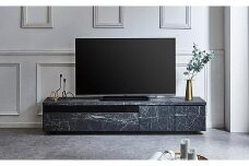 【開梱設置】テレビ台 Lクラス 幅180cm TV ブラック 黒 スモークガラス テレビボード TV台 TVボード ローボード 家具