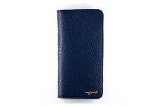 maf pinto アイフォーンケース 本革 日本製 (iPhone SE 第2世代 ／ 8 ／ 7, ) ADRIA LINE 【ネイビー】