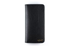 maf pinto アイフォーンケース 本革 日本製 (iPhone SE 第2世代 ／ 8 ／ 7, ) ADRIA LINE 【ブラック】
