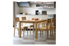 ダイニングテーブル　HOLZ-ho 140×85×72 cm　ホワイトオーク　WAプラス　大川市