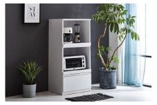 【開梱設置】レンジ台 レンジボード 幅60cm スイム ホワイト 食器棚 家具