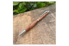 【木製シャープペンシル 0.5mm（楠木瘤杢（クスノキコブモク)・艶消し仕上げ2Pice】木製シャープペンシル 木軸シャープペンシル 銘木 プレゼント 贈り物 記念品 MUKU屋 MUFactory