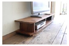 【無垢材のコンパクトテレビ台】miniテレビボード 120 ウォールナット