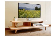 【開放感いっぱいの国産杉テレビ台】HANEテレビボード 130 国産杉