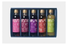 酢飲人気5本セットA（いちご、葡萄、ブルーベリー、林檎、柚子）