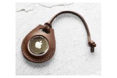 エアタグ用 ケース カバー レザー 本革 apple airtag 【ダークブラウン】