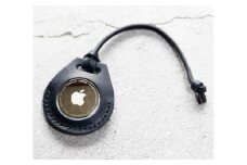 エアタグ用 ケース カバー レザー 本革 apple airtag 【ネイビー】