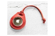 エアタグ用 ケース カバー レザー 本革 apple airtag 【レッド】