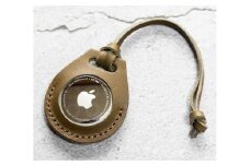 エアタグ用 ケース カバー レザー 本革 apple airtag 【オリーブ】