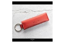 maf pinto (マフ ピント) キーリング キーホルダー 小銭入れ付き ミニ財布 レッド レザー 本革 日本製