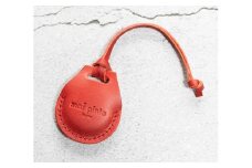 エアタグ用 ケース カバー（フルカバーモデル） レザー 本革 apple airtag 【レッド】
